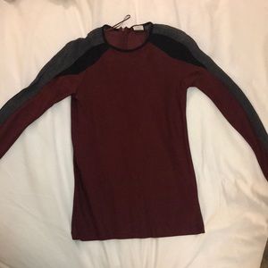 Zara WB Collection Burgundy Semi Sheer Sweater